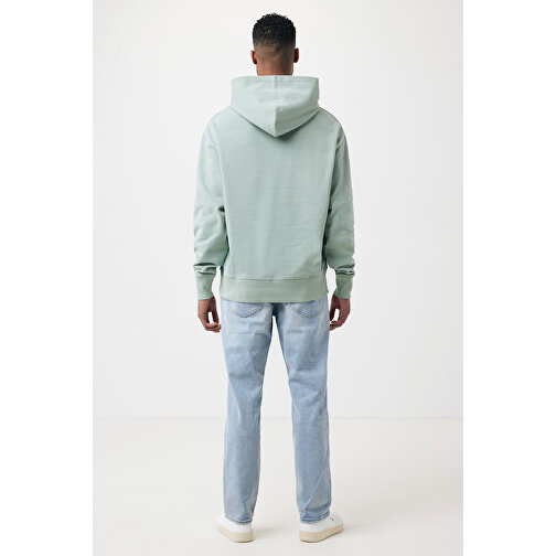 Iqoniq Yoho Relax-Hoodie Aus Recycelter Baumwolle, Iceberg Green , Iceberg green, 50% recycelte und 50% biologische Baumwolle, S, 68,00cm x 1,00cm x 56,00cm (Länge x Höhe x Breite), Bild 5