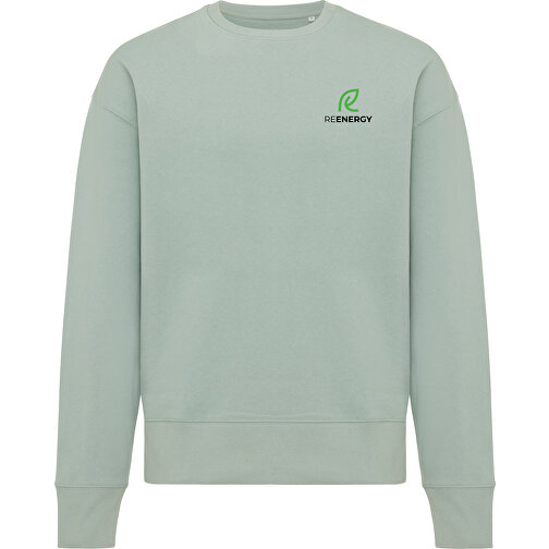 Iqoniq Kruger Relax-Rundhals-Sweater Aus Recycelt. Baumwolle, Iceberg Green , Iceberg green, 50% recycelte und 50% biologische Baumwolle, XXS, 65,00cm x 1,00cm x 52,00cm (Länge x Höhe x Breite), Bild 3