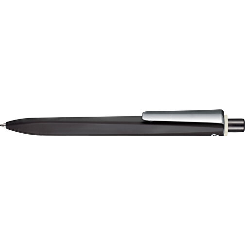 Kugelschreiber RIDGE RECYCLED SOFT M , Ritter-Pen, schwarz/grau, ABS u. Metall, 14,10cm (Länge), Bild 3