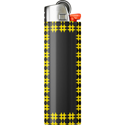 BIC® J26 Digital Wrap Feuerzeug , BiC, schwarz / gelb, Delrin®, Stahl, 2,50cm x 1,50cm x 8,20cm (Länge x Höhe x Breite), Bild 1