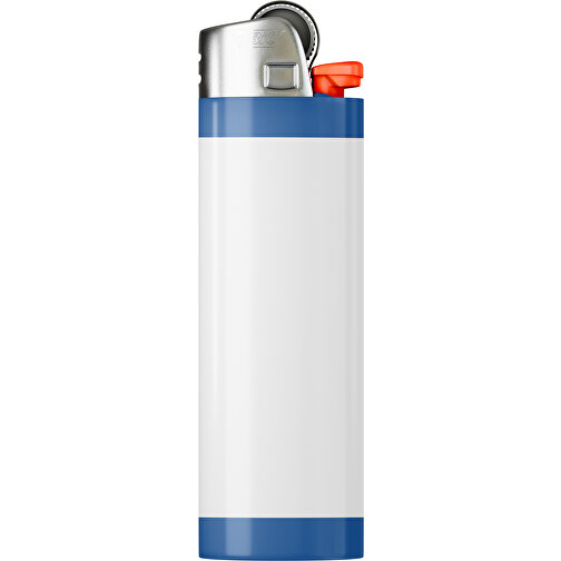 BIC® J26 Digital Wrap Feuerzeug , BiC, weiss / dunkelblau, Delrin®, Stahl, 2,50cm x 1,50cm x 8,20cm (Länge x Höhe x Breite), Bild 1