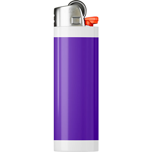 BIC® J26 Digital Wrap Feuerzeug , BiC, violet / weiss, Delrin®, Stahl, 2,50cm x 1,50cm x 8,20cm (Länge x Höhe x Breite), Bild 1