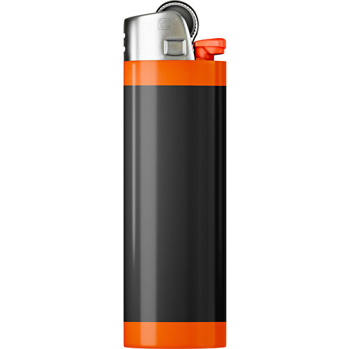 BIC® J26 Digital Wrap Feuerzeug , BiC, schwarz / orange, Delrin®, Stahl, 2,50cm x 1,50cm x 8,20cm (Länge x Höhe x Breite), Bild 1