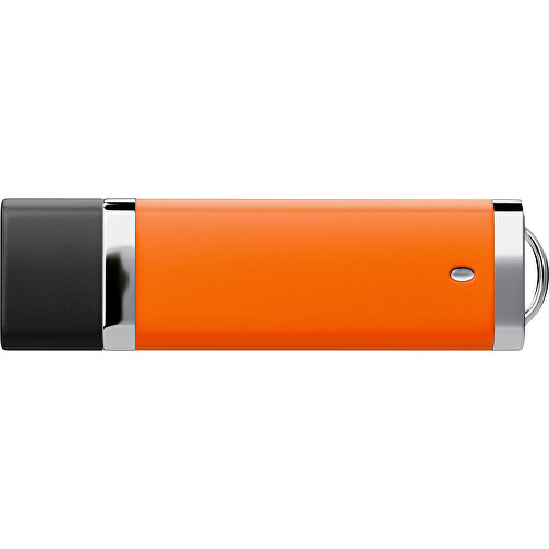 PromoPerfect USB-STICK 2.0 PLASTIK , orange / schwarz MB , 32 GB , Gummiplastik, Kunststoff MB , 7,00cm x 0,70cm x 2,00cm (Länge x Höhe x Breite), Bild 2