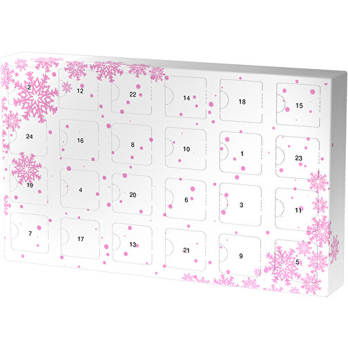 Wachsender Adventskalender , weiss / rosa, Papier, Saatgut, 33,50cm x 19,90cm x 4,50cm (Länge x Höhe x Breite), Bild 1