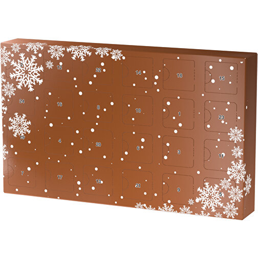 Wachsender Adventskalender , braun / weiß, Papier, Saatgut, 33,50cm x 19,90cm x 4,50cm (Länge x Höhe x Breite), Bild 1