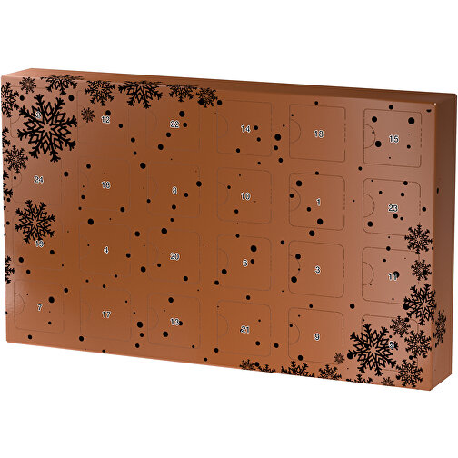 Wachsender Adventskalender , braun / schwarz, Papier, Saatgut, 33,50cm x 19,90cm x 4,50cm (Länge x Höhe x Breite), Bild 1