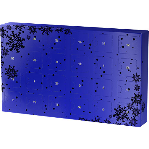 Wachsender Adventskalender , blau / schwarz, Papier, Saatgut, 33,50cm x 19,90cm x 4,50cm (Länge x Höhe x Breite), Bild 1