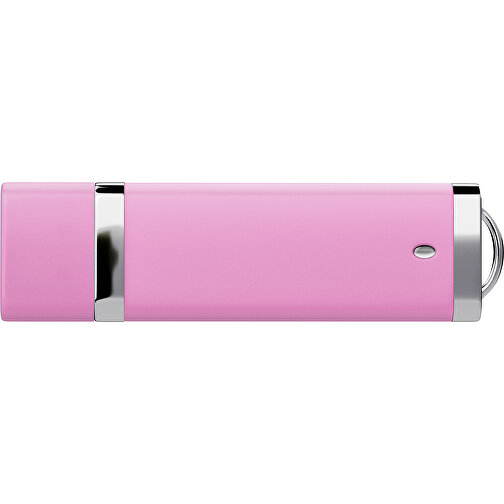 PromoPerfect USB-STICK 2.0 PLASTIK , rosa MB , 32 GB , Gummiplastik, Kunststoff MB , 7,00cm x 0,70cm x 2,00cm (Länge x Höhe x Breite), Bild 2