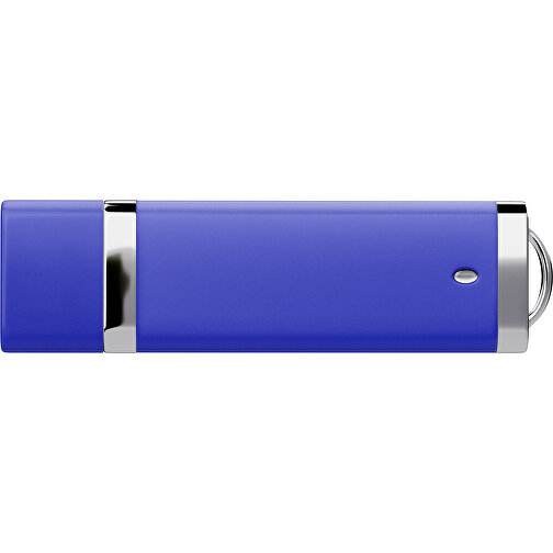 PromoPerfect USB-STICK 2.0 PLASTIK , blau MB , 2 GB , Gummiplastik, Kunststoff MB , 7,00cm x 0,70cm x 2,00cm (Länge x Höhe x Breite), Bild 2