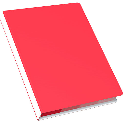 Softcover Haftnotiz-Set Stacey , ampelrot / weiss, Papier, 10,60cm x 1,00cm x 7,60cm (Länge x Höhe x Breite), Bild 2