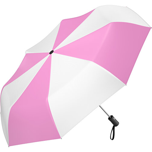 Regenschirm AO Paris , rosa / weiß, 100% Polyester pongee, 31,00cm (Länge), Bild 1