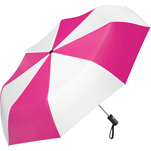 Regenschirm AO Paris , pink / weiß, 100% Polyester pongee, 31,00cm (Länge), Bild 1