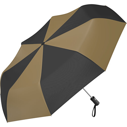 Regenschirm AO Paris , gold / schwarz, 100% Polyester pongee, 31,00cm (Länge), Bild 1