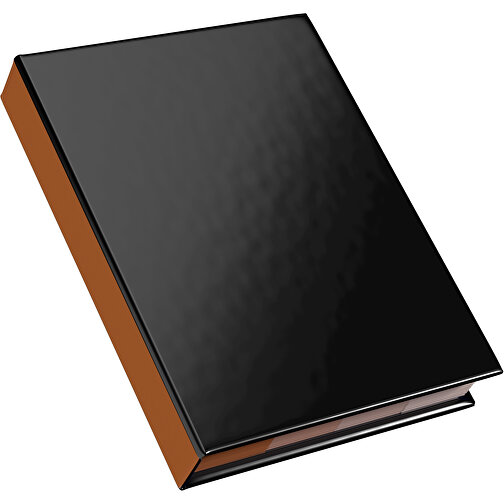 Hardcover Haftnotiz-Set Ana , schwarz / braun, Papier, 10,50cm x 1,50cm x 7,50cm (Länge x Höhe x Breite), Bild 2