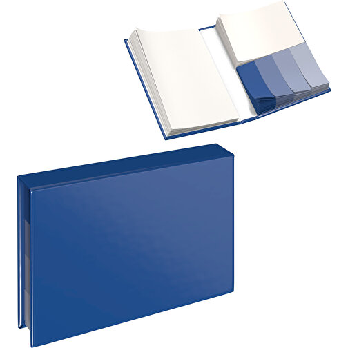 Hardcover Haftnotiz-Set Ana , dunkelblau, Papier, 10,50cm x 1,50cm x 7,50cm (Länge x Höhe x Breite), Bild 1