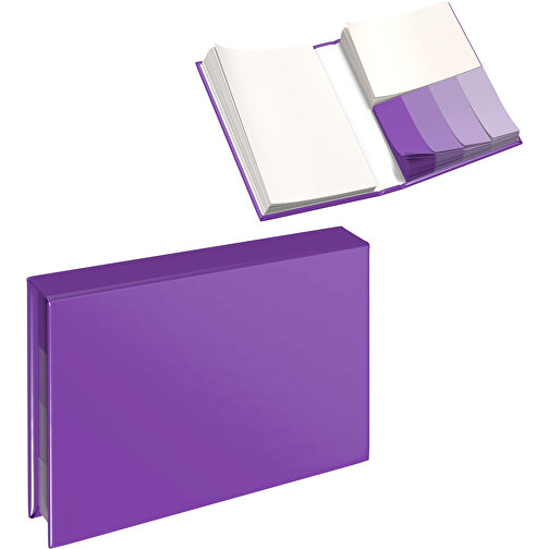 Hardcover Haftnotiz-Set Ana , lavendellila, Papier, 10,50cm x 1,50cm x 7,50cm (Länge x Höhe x Breite), Bild 1