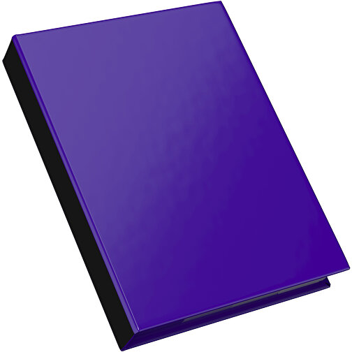 Hardcover Haftnotiz-Set Steffen , violet / schwarz, Papier, 10,50cm x 1,80cm x 7,50cm (Länge x Höhe x Breite), Bild 2