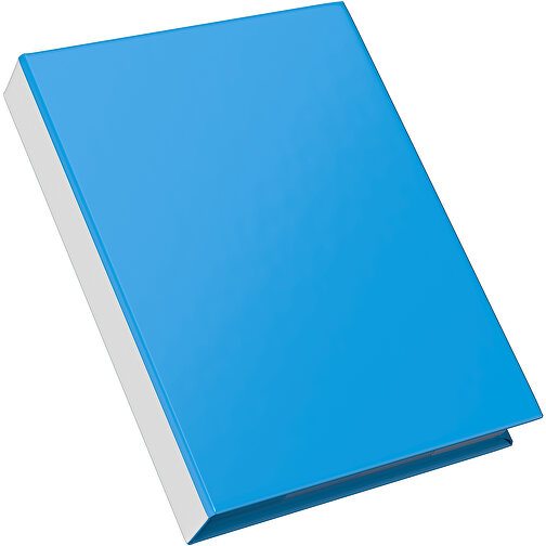 Hardcover Haftnotiz-Set Steffen , himmelblau / weiß, Papier, 10,50cm x 1,80cm x 7,50cm (Länge x Höhe x Breite), Bild 2