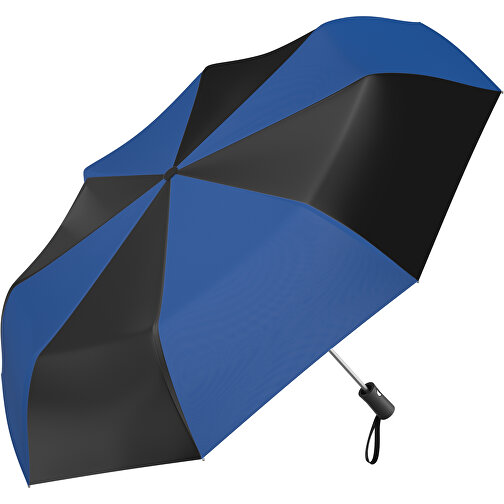 Regenschirm AO Paris , schwarz / dunkelblau, 100% Polyester pongee, 31,00cm (Länge), Bild 1