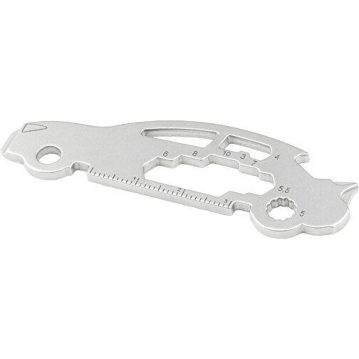 ROMINOX® Key Tool Car / Auto (18 Funktionen) Große Helden , Edelstahl, 7,50cm x 0,23cm x 2,50cm (Länge x Höhe x Breite), Bild 4