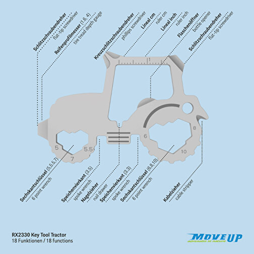 ROMINOX® Key Tool Tractor (18 funktioner), Billede 8