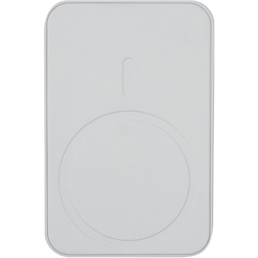 Powerbank MAGNET , weiß, Kunststoff, 9,80cm x 1,50cm x 6,40cm (Länge x Höhe x Breite), Bild 4