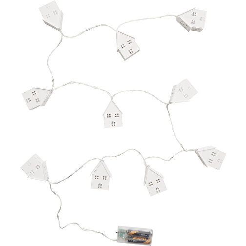 Lichterkette COSY LIGHTS , weiss, Holz / Kunststoff, 6,00cm x 5,50cm (Länge x Breite), Bild 3