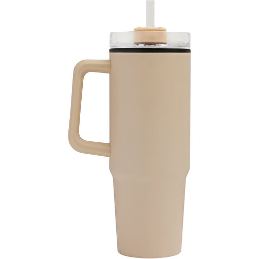 Trinkbecher DRINK ULTY , beige, Edelstahl / Silikon / Kunststoff, 24,00cm (Länge), Bild 3