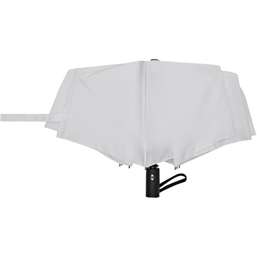 Vollautomatischer Windproof-Taschenschirm MISTRAL , weiss, Metall / Fiberglas / Polyester, 73,00cm (Länge), Bild 4