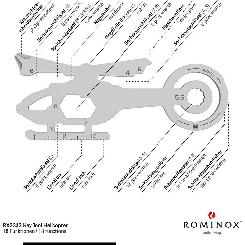 ROMINOX® Key Tool // Helicopter - 18 functions, Imagen 8