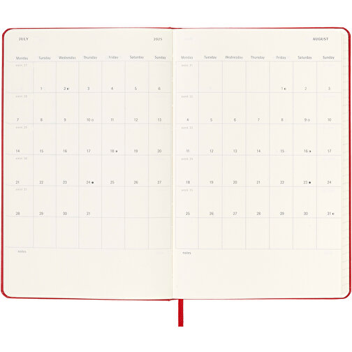 Moleskine Hardcover 12 måneders ugekalender L, Billede 7