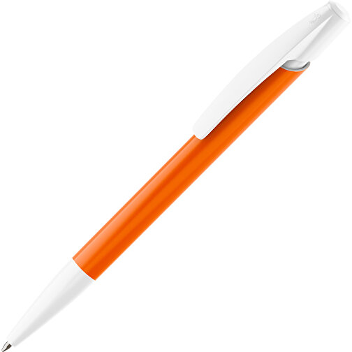 BIC® Media Clic Kugelschreiber Digital , BiC, weiss / orange, Kunststoff, 14,70cm x 1,30cm (Länge x Breite), Bild 1