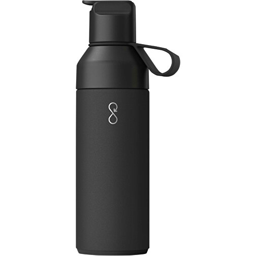 Ocean Bottle GO 500 Ml Vakuumisolierte Flasche , obsidian black, Recycled stainless steel, 23,30cm (Höhe), Bild 1