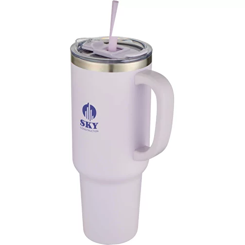 Vaso de cobre de 1200 ml con doble pared, pajita, aislamiento y certificado RCS 'Sydney', Imagen 2