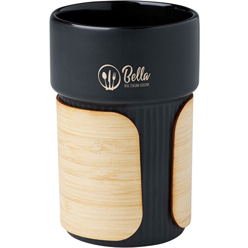 Fika 340 ml krus med bambushylster, Billede 2