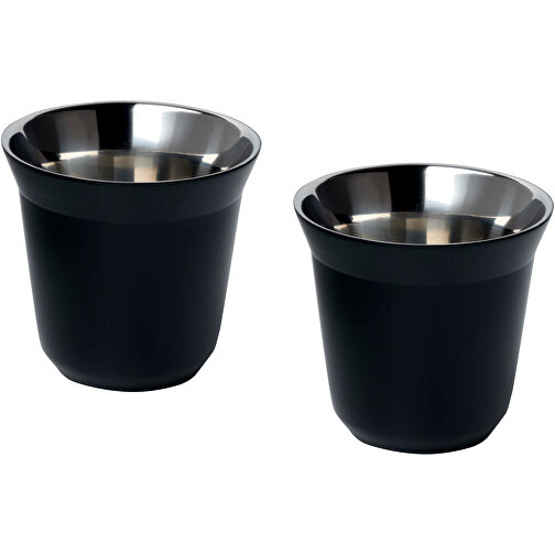 Duo 80 ml Set de tasses à expresso en acier inoxydable certifié RCS, Image 5