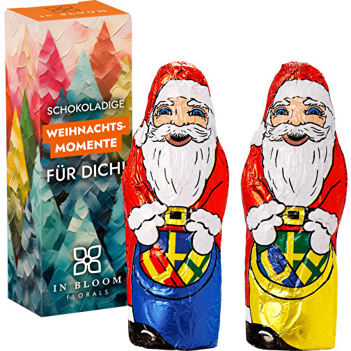 Klett Weihnachtsmann , Werbebox aus weißem Karton, 2,50cm x 9,00cm x 3,00cm (Länge x Höhe x Breite), Bild 1