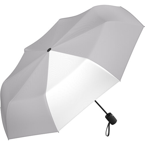 Regenschirm AOC Hamburg , hellgrau / weiß, 100% Polyester Pongee, 30,00cm (Länge), Bild 1