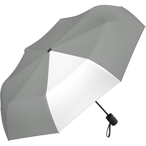 Regenschirm AOC Hamburg , grau / weiß, 100% Polyester Pongee, 30,00cm (Länge), Bild 1