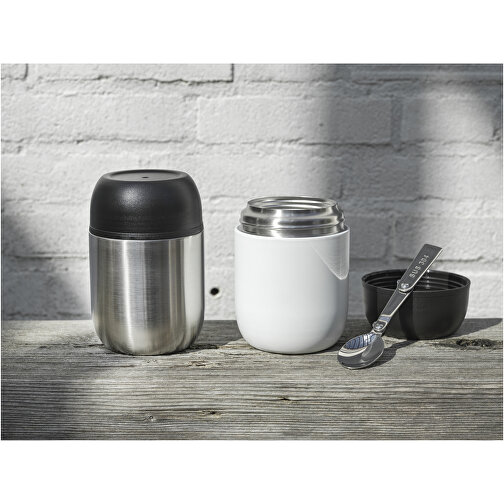 Supo 480 Ml Doppelwandiger Lunch-Pot , silber, Recycled stainless steel, Recycelter PP Kunststoff, 9,80cm x 14,30cm x 9,80cm (Länge x Höhe x Breite), Bild 8