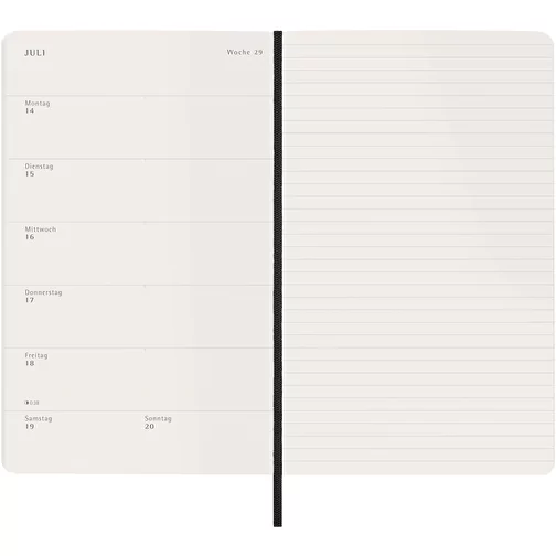 Moleskine L soft cover 12 måneders ugekalender - tysk, Billede 6