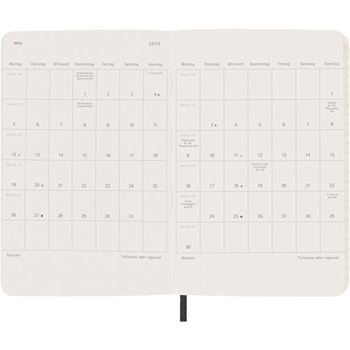 Moleskine Softcover 12 Monate Wochenkalender, Pocket-Format – Deutsch , schwarz, FSC certified paper, 14,00cm x 9,00cm (Länge x Breite), Bild 7