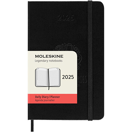 Moleskine Calendario giornaliero 12 mesi con copertina rigida, formato tascabile, Immagine 2