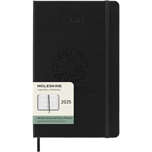 Moleskine Innbundet 12 måneders ukekalender L horisontal, Bilde 2