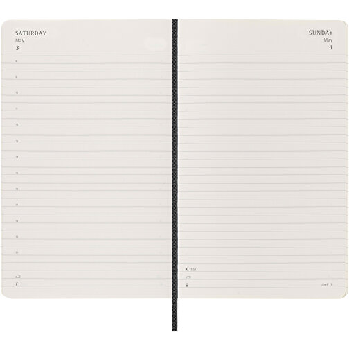 Moleskine Softcover 12 Monate Tageskalender , schwarz, PU Kunststoff, FSC certified paper, 13,00cm x 21,00cm x 2,10cm (Länge x Höhe x Breite), Bild 6