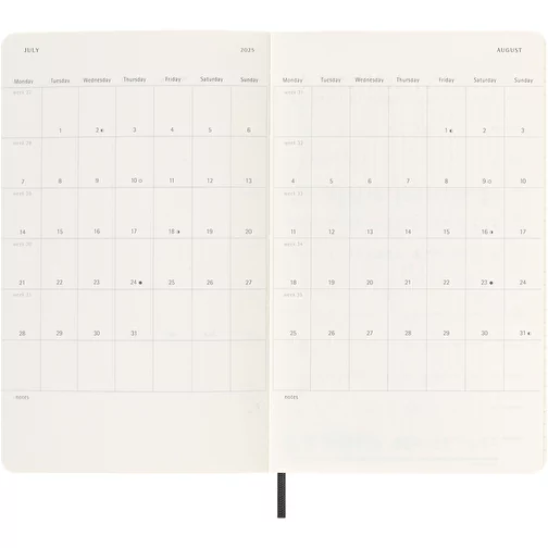 Moleskine L softcover 12 måneders dagskalender, Billede 7