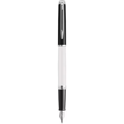 Waterman Hemisphere farveblokerende fyldepen med palladiumkant (blå refill), Billede 1