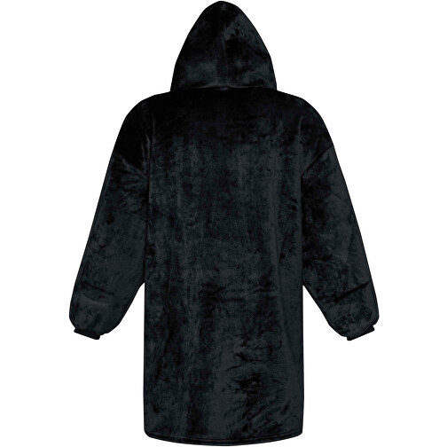 Denali GRS Hoodie-Decke , schwarz, Sherpa 100% GRS zertifiziertes recyceltes Polyester, 190 g/m2, 100,00cm x 75,00cm (Länge x Breite), Bild 5