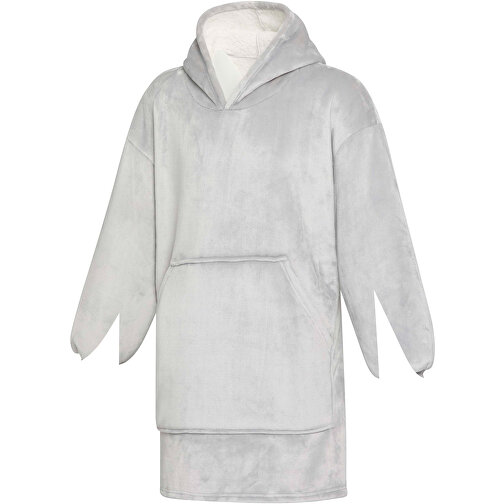 Denali GRS Hoodie-Decke , grau, Sherpa 100% GRS zertifiziertes recyceltes Polyester, 190 g/m2, 100,00cm x 75,00cm (Länge x Breite), Bild 1